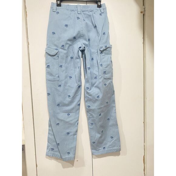 PacSun Baggy Carpenter Jeans Women Small 26X31 Blue Mushroom Denim Cargo Y2K - Picture 11 of 14